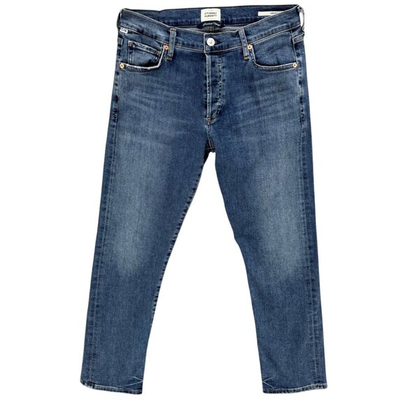 Citizens of Humanity Emerson Jeans Womens Blue Slim Boyfriend Button Fly Size 27 - Picture 1 of 14